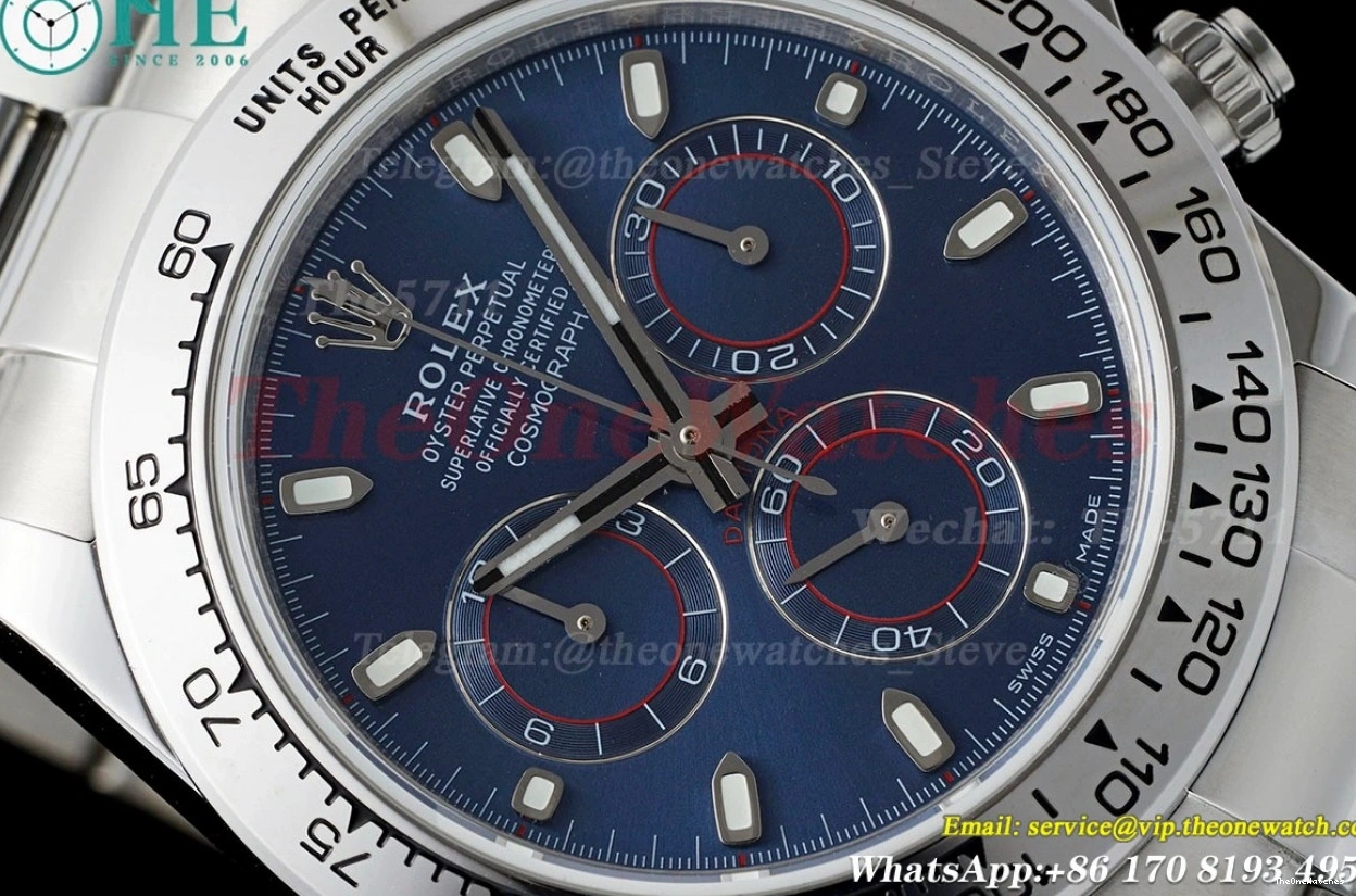 EWF Daytona Bule SS Dial A7750 904 Dark 116509 SS 0108